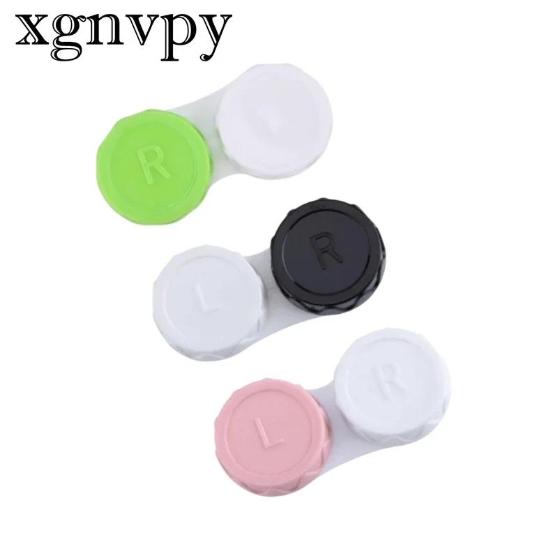 Xgnvpy Contact Lens Double Box Companion Case Portable Lens Storage Travel Accessory Lens Keeper Double Compartment Case