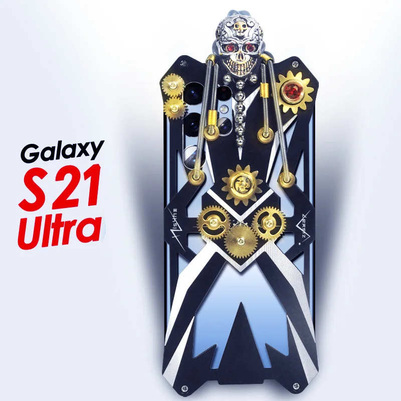 

S21 Ultra Phone Case Luxury Metal Mechanical Gear Armor Case protect shell For Samsung galaxy s21 ultra Case