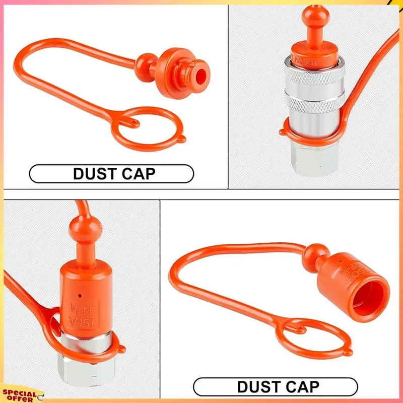 ABFI 1/4Inch Pioneer Hydraulic Coupler With Dust Cap Suitable For A Wide Range Of Hydraulic Applications.