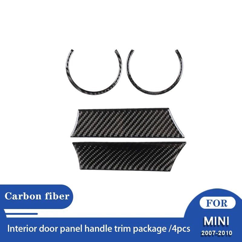 

Pegatinas de fibra de carbono Real para Mini Cooper Hardtop R56 Clubman R55 Convertible R57, accesorios de cambio de marchas par