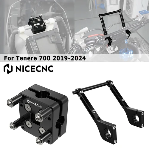 NICECNC para Yamaha Tenere 700 2019-2025 soporte GPS navegación Roadbook Kit de brazo de montaje para accesorios Yamaha Tenere 700