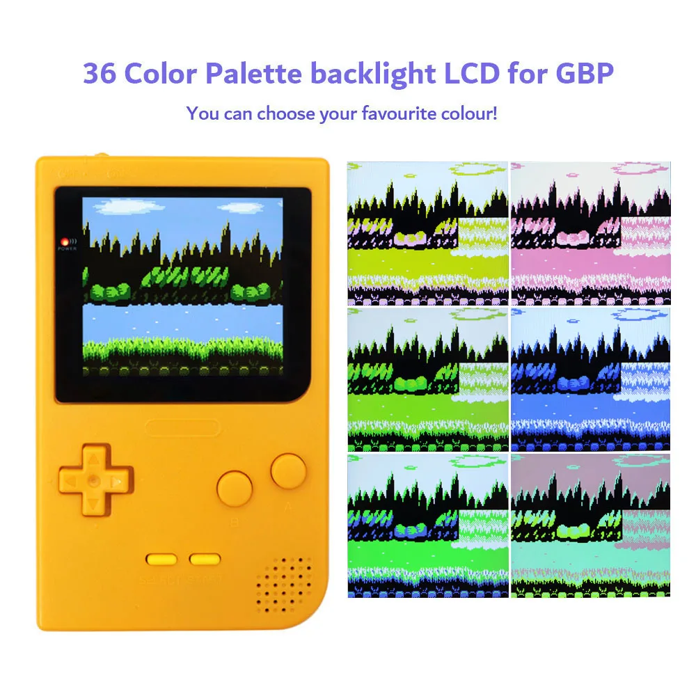 화려한 2.8인치 라미네이팅 IPS LCD 스크린 키트 480x432 백라이트 게임보이 포켓 GBP 콘솔용 OSD 메뉴 디스플레이 포함