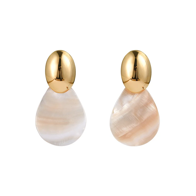 

Shell earrings, advanced sense, personality, exaggerated water drop earrings, stud earrings, women