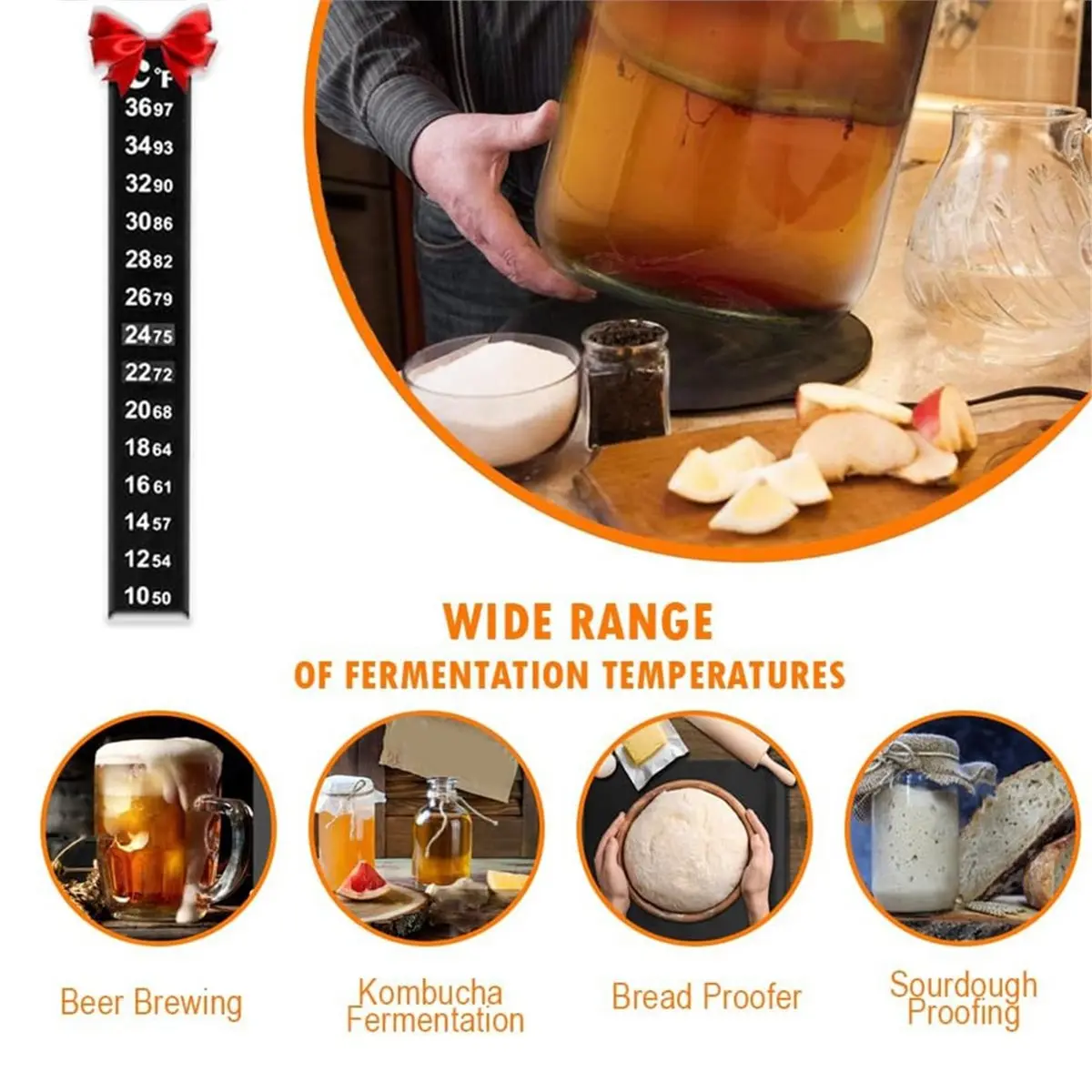 A79G Brewing Fermentation Heat Pad Sourdough Proofing Heat Mat Waterproof for Home Beer Brewing Kombucha Yogurt EU Plug