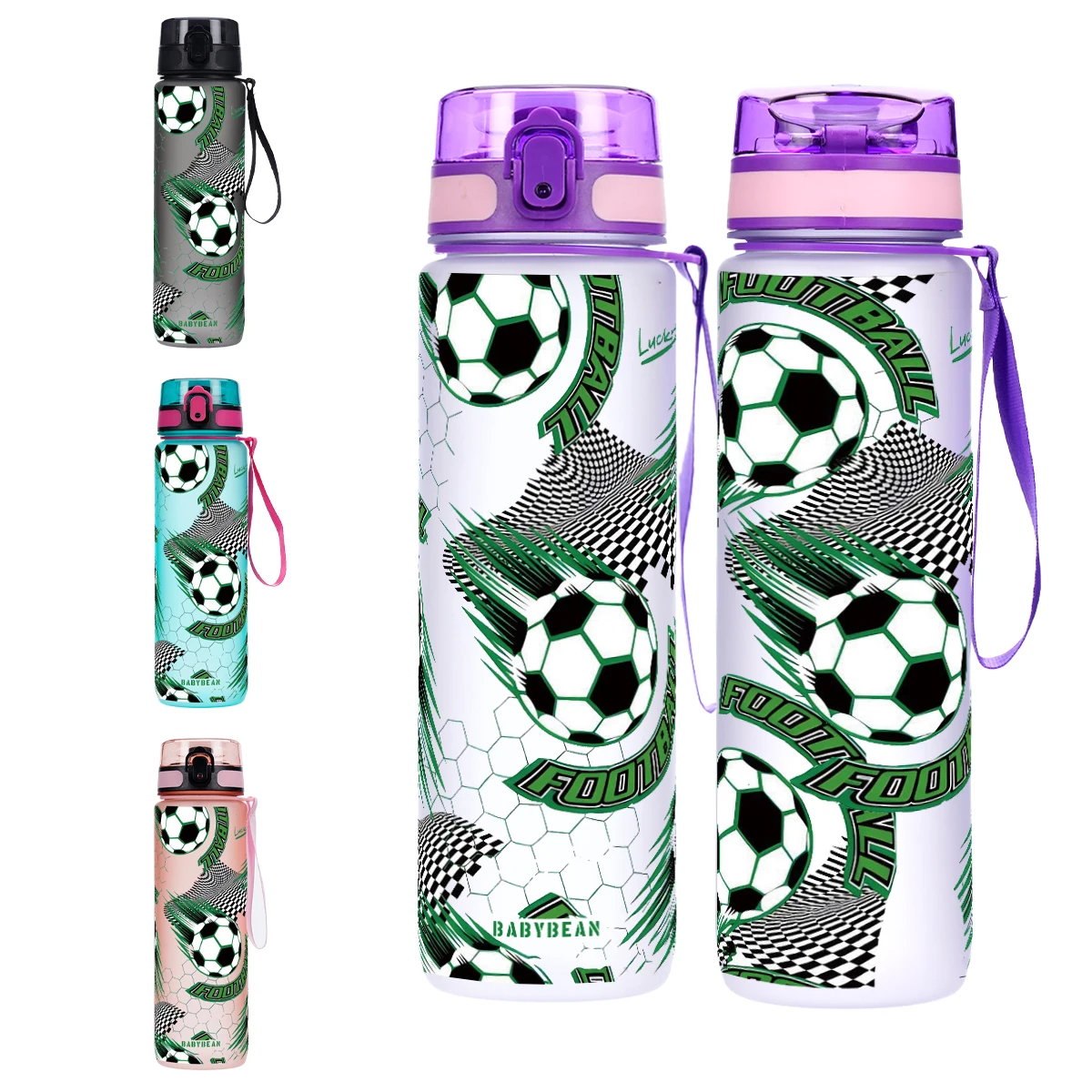 750ml Football Pattern Kids Wa - Outdoor Kid Friendly 评论和价格