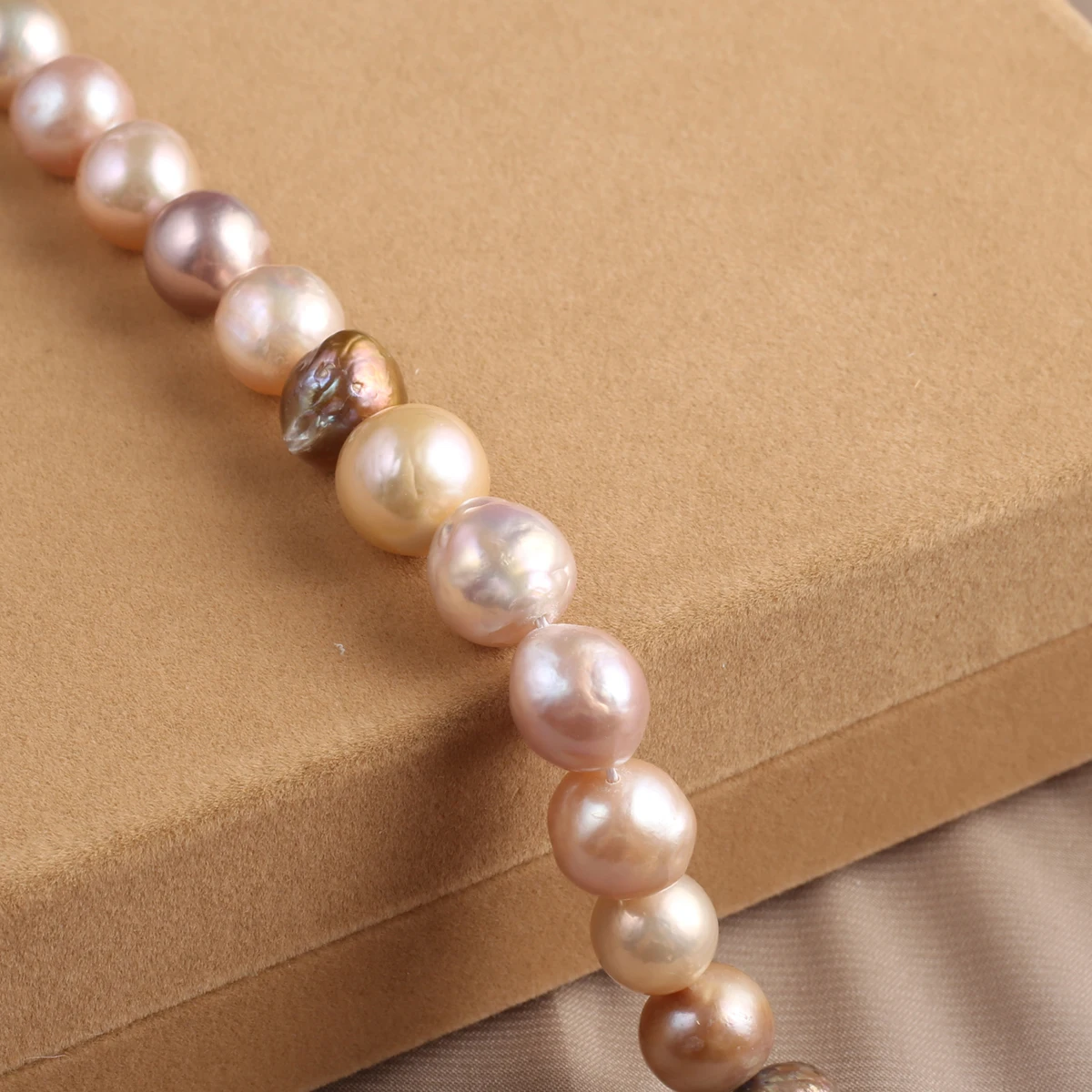 Natural Pearl Coloured Baroque Exquisite Shape Elegant Appearance for DIY Jewelry Making Handmade Bracelet Necklace Length 36cm