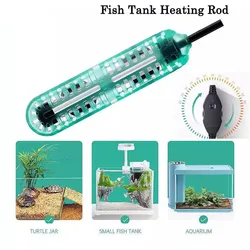 Submersible Aquarium Heater, Adjustable Automatic Heating Rod for Turtle Fish Tank, Constant Water Temperature Control Supply