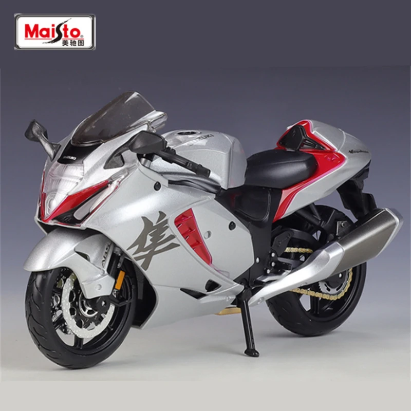 Maisto 1:12 SUZUKI 2022 Hayabusa Alloy Racing Motorcycle Model Diecasts Metal Street Sports Motorcycle Model Childrens Toys Gift