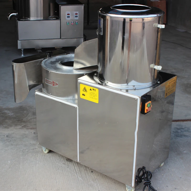 

Fully Automatic Potato Cleaning Peeling Slicing Machine for Taro And Potatoes Kitchen Food Prep Equipment