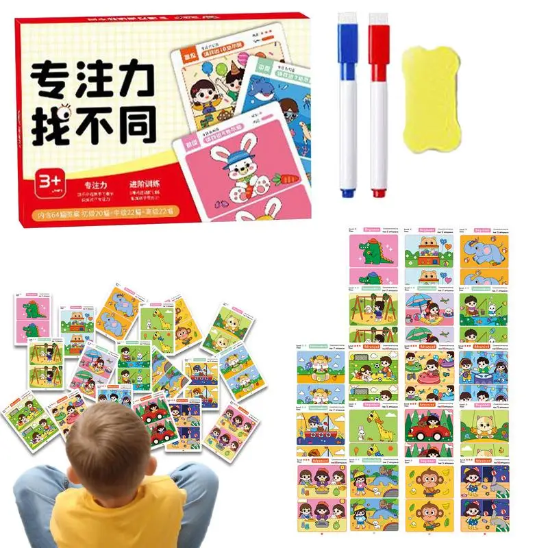 

Search And Find Game 64 Pages Busy Cards Easter Basket Stuffers Sensory Toys With 2 Dry Erase Markers For Preschool Girls Kids