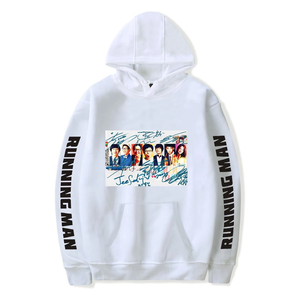 2026 Kpop تشغيل رجل كوريا متنوعة برنامج تلفزيوني جيد مخصص هوديس النساء/الرجال كم طويل قمصان سويت شيرت بقلنسوة ملابس الشارع الشهير غير رسمية