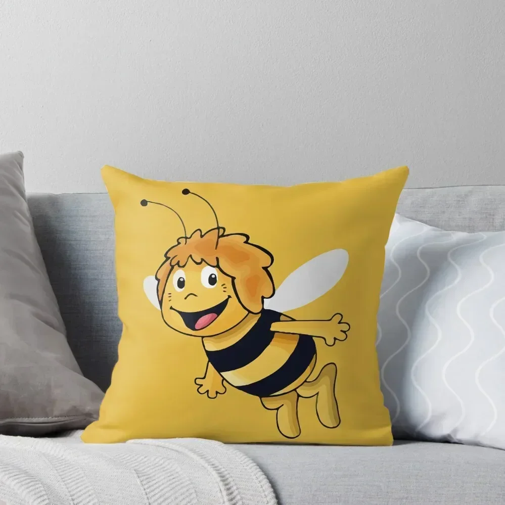 

Maya the Bee Throw Pillow sleeping pillows Bed pillowcases autumn pillowcase pillow