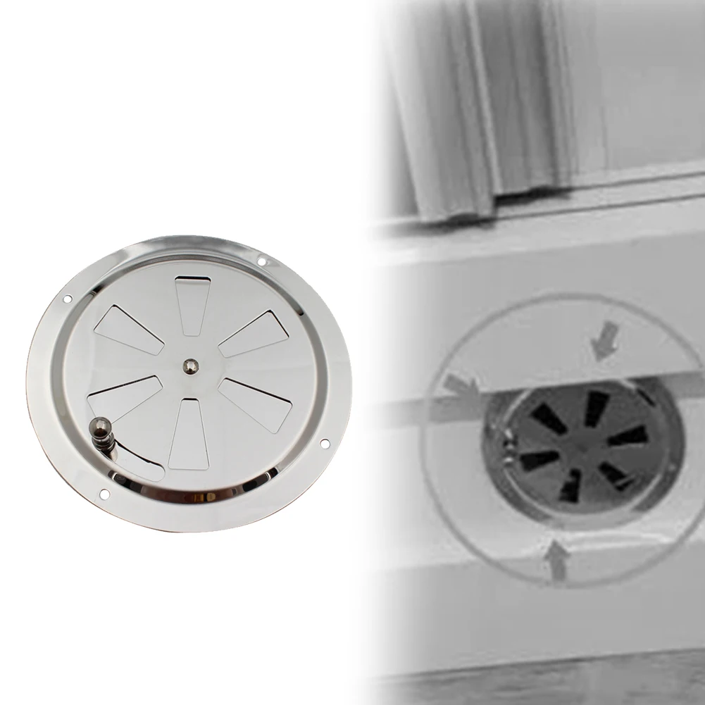 

5 Inch Air Vent Butterfly Grille Round Ducting Ventilation Grilles Cover BBQ Grill Smoker Exhaust Vent