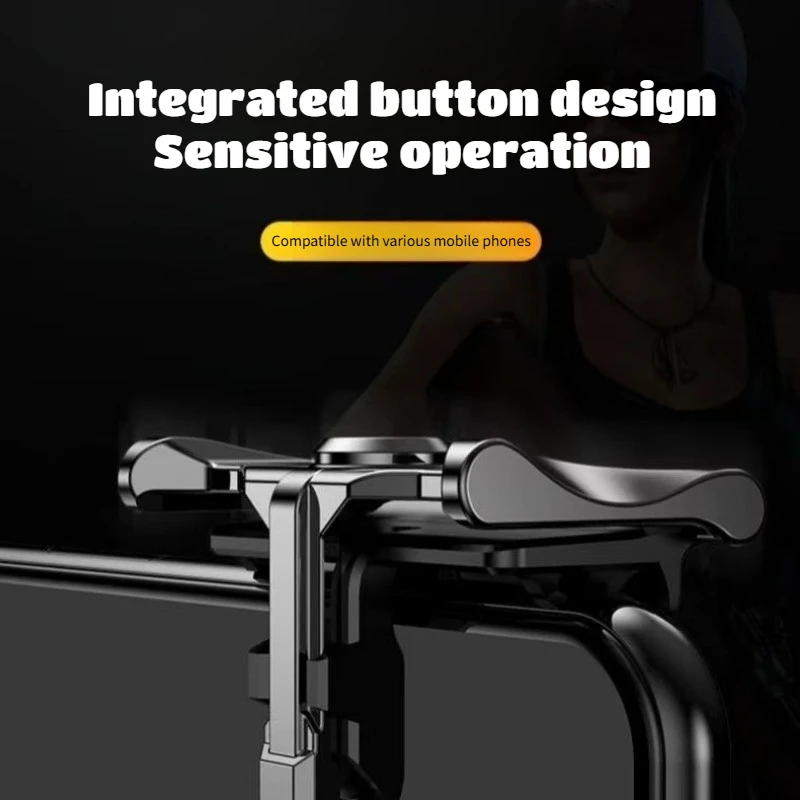 Czteropalcowy spust do gier na telefon komórkowy do PUBG, celowanie i strzelanie L1 R1 ABS+Plastikowy przycisk do iPhone'a IOS Android Gamepad Joystick