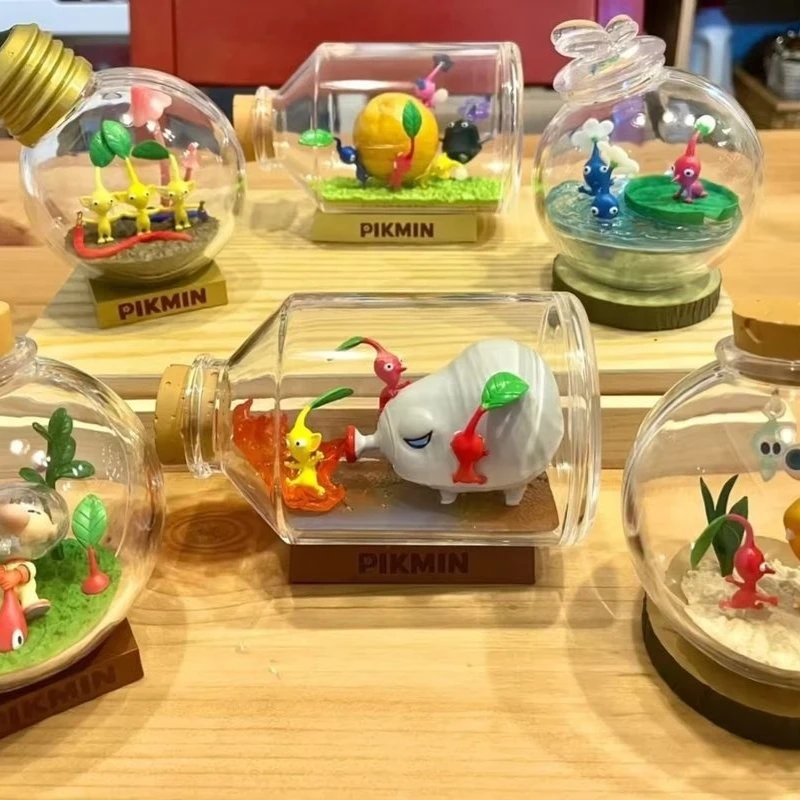 In Stock Original  Pikmin Terrarium Collection Blind Box Game Anime Mini Figures Candy Toys  Gifts For Fans Kids Toys Gift