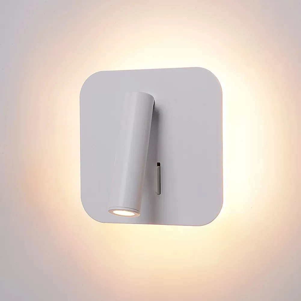 Rotatable Reading Lamp Bedroom Living Room Wall Lamp Desk Lamp Lighting Fixture Turnable Wall Lamp With Switch
