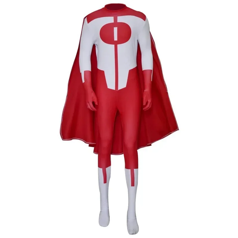 Invincible Cosplay Omni Man Cosplay Costume Invincible Omni-Man Bodysuit Spandex Jumpsuits Cloak Halloween