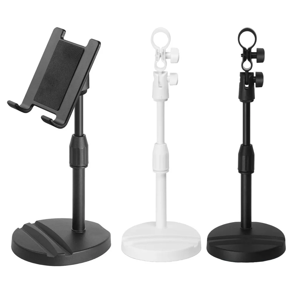 1pc Desktop Tripod For Mic Smartphone Adjustable For Smartphone Mic Lightweight Desktop Tripod Holder Stand Bracket Accessories