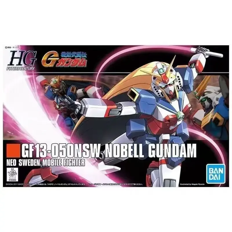 In Stock Genuine Bandai GUNDAM Model HGFC 1/144 GF13-050NSW NOBELL GUNDAM Assembly Anime Action Figures Model Toys Kids Gifts