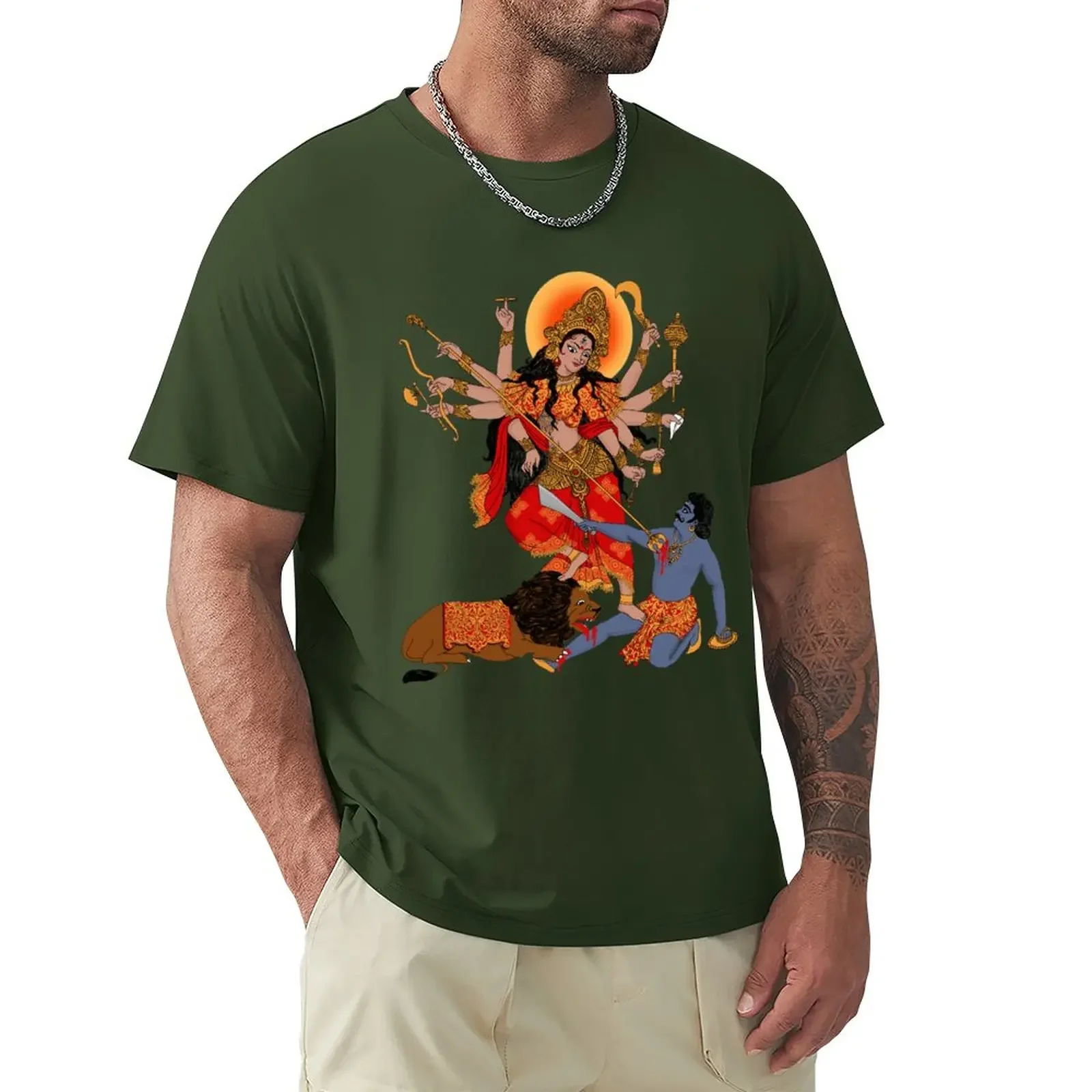 

Goddess of Power : Durga (color) T-Shirt Blouse graphic tee shirt Louboutins outfits for men