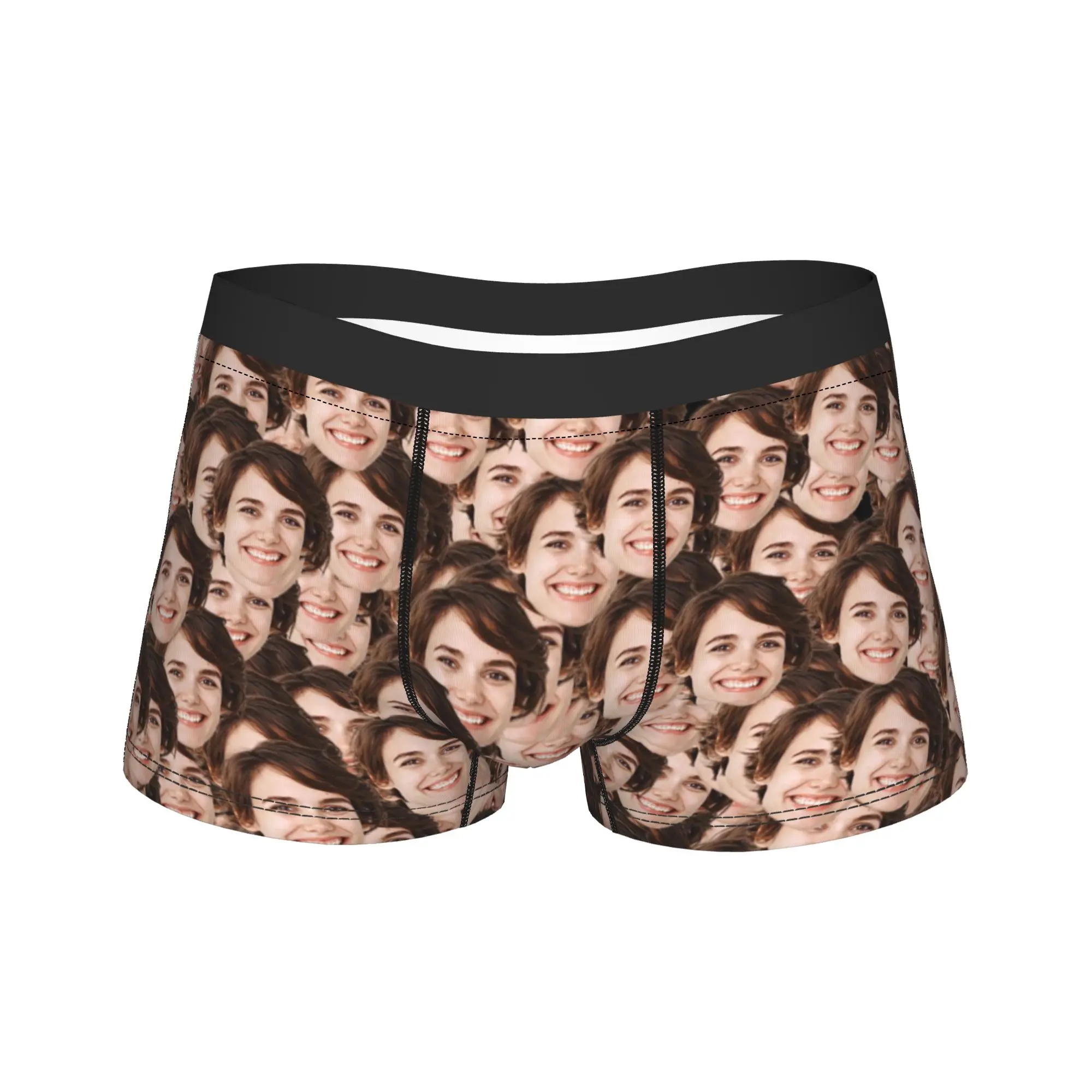 Men's CUSTOM Long Underwear  Novelty Boxer Briefs Shorts Panties Male Soft Underpants Plus Size