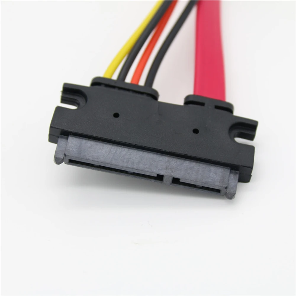 1PCS 22Pin SATA 7+15 Pins Male to Female Serial SATA Extension Cable Data Power Combo Extension Cable 30CM 50CM