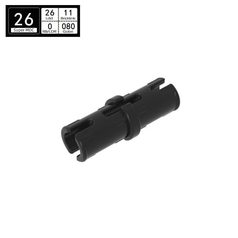 Compatible with 2780 Parts 10pcs Pin Friction Ridges Lengthwise Bulk Black Bricks Parts Building Blocks Technic Pins Connecting