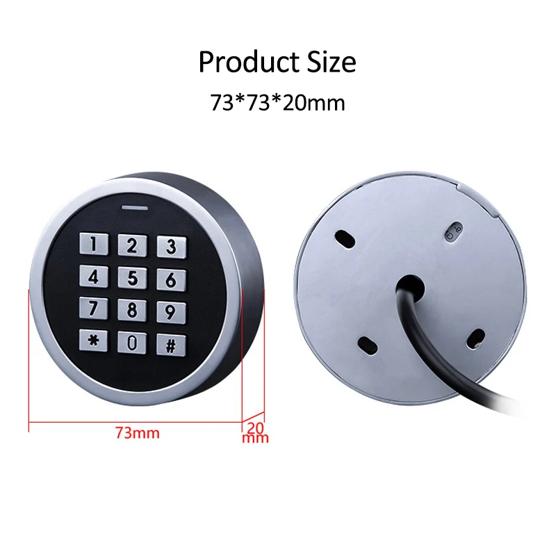 Outdoor Use Metal Waterproof Embedded Biometric Fingerprint Access Controller Standalone RFID Card Door Access Control System