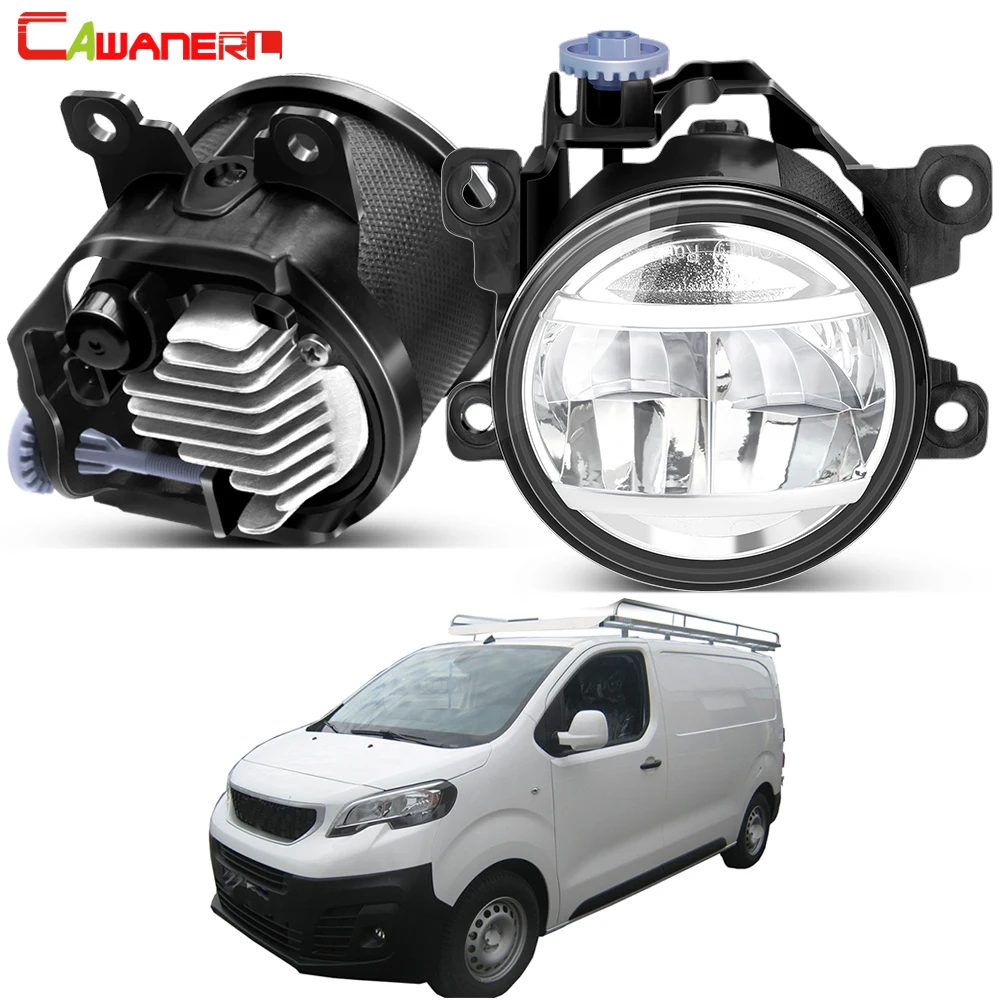 2 Pcs Upgrade Fog Light Assembly 30W 4000LM Car Front LED Fog Driving Lamp For Citroen Jumpy Box 2010 2011 2012 2013 2014 2015