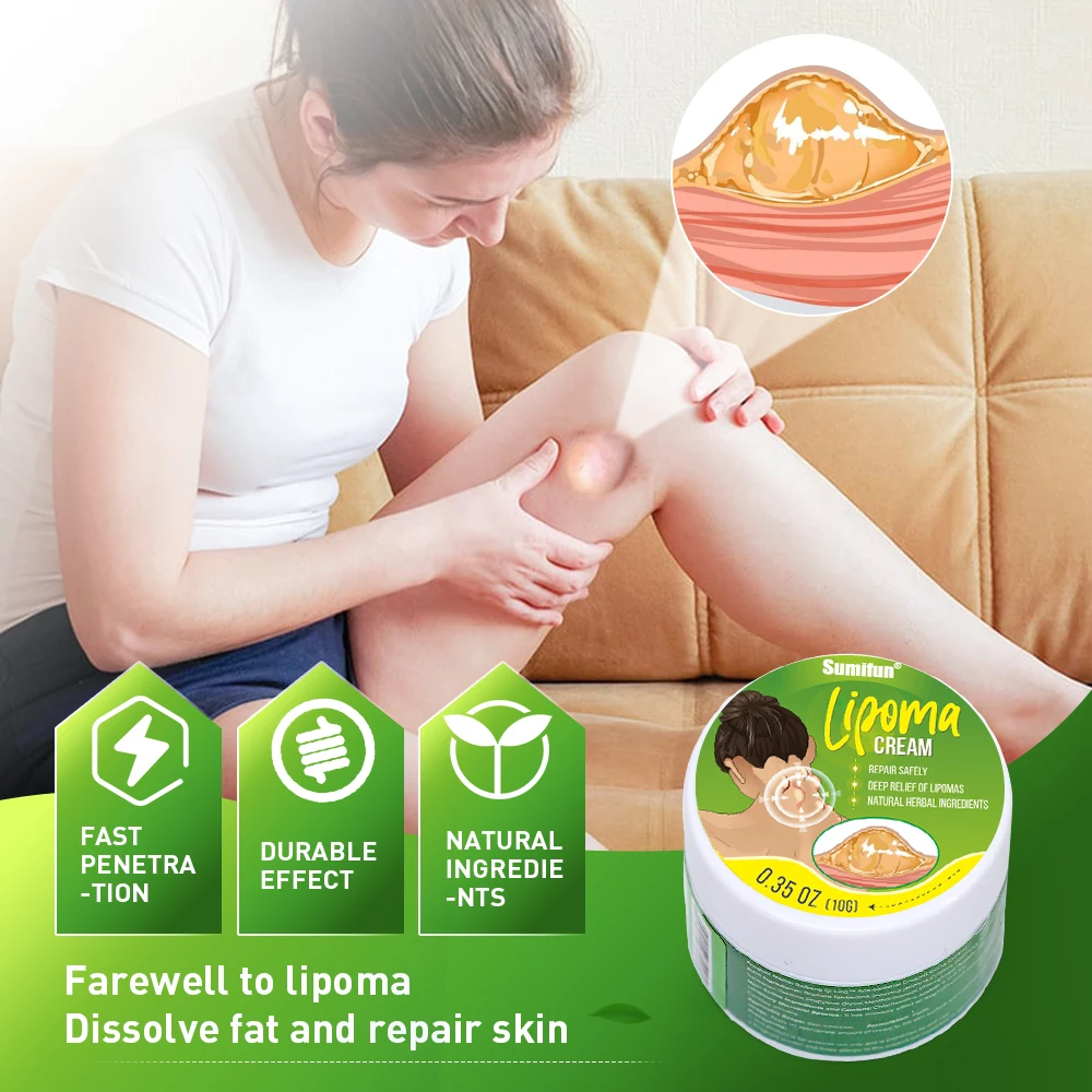 2Types Lipoma Removal Cream Treat Skin Swelling Cellulite Ointment Tumor Exfoliating Pain Relief Medical Plaster Tubercle Care