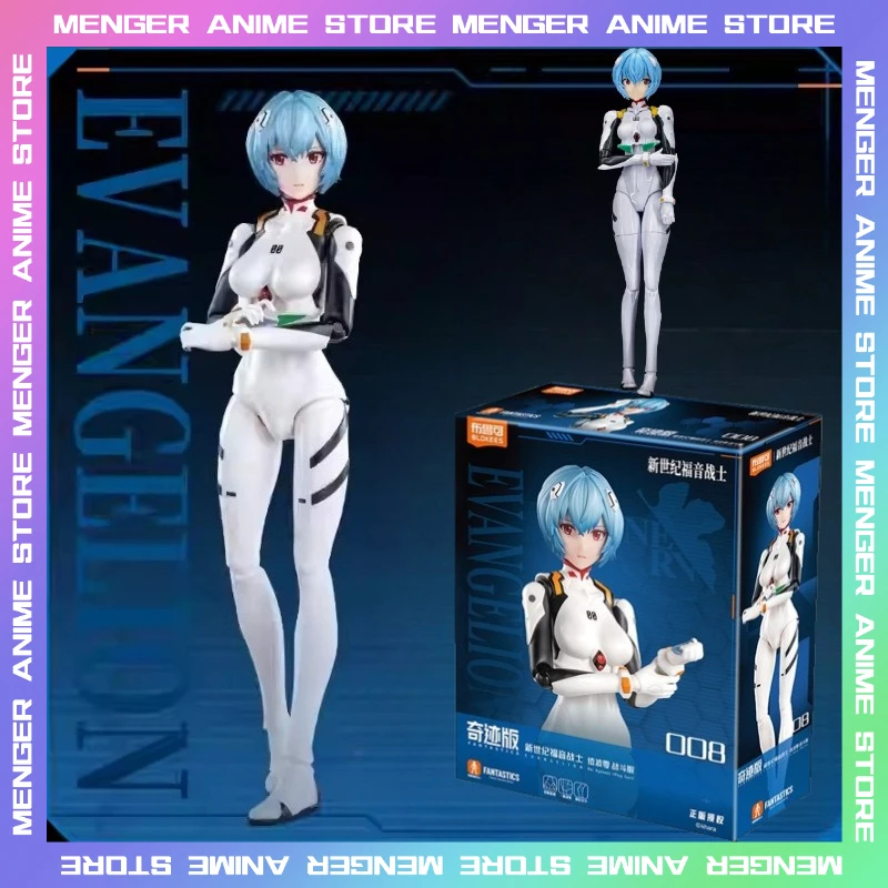 

Blokees Neon Genesis Evangelion Miracle Edition EVA Rei Ayanami Строительные блоки Фигурка Аниме Модель игрушки Коллекционный подарок