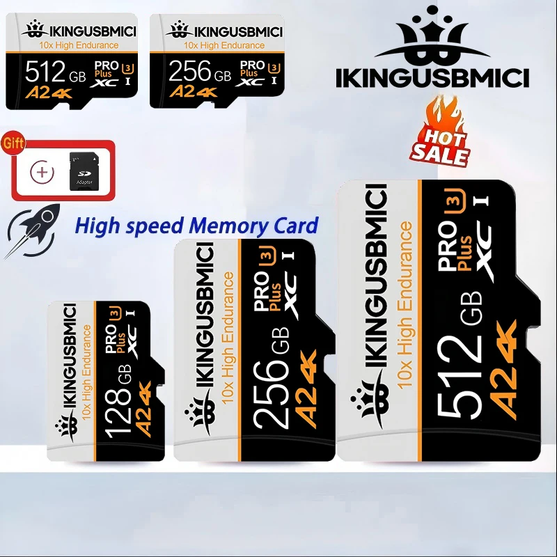 Advanced SD Cards Micro SD Card TF Cards Memory Card 32GB 256GB 512GB High Endurance A2 V30 for Laptop Surveillance