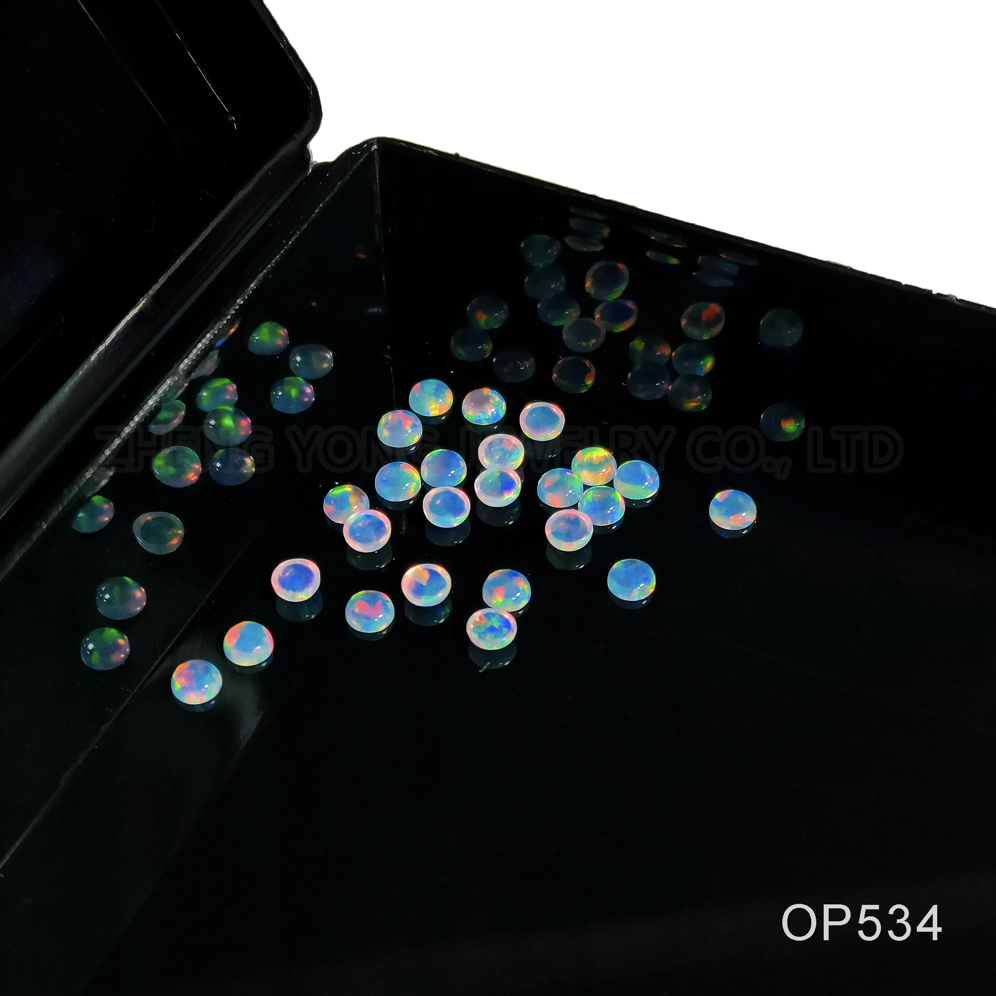 1/20pcs Transparent Multi Color Beads for Crafting White Fire Opal Cabochons Round Flat Back Beads 3mm-8mm