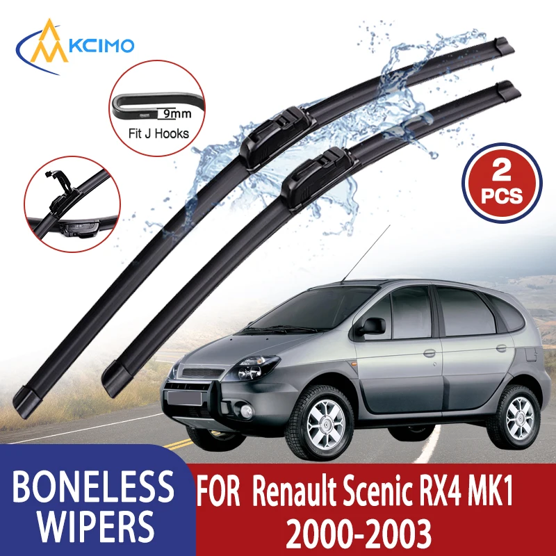 Kcimo Für Renault Scenic RX4 MK1 2000-2003 Auto Wischer U-typ Weiche Gummi Ohne Knochen Wischer HD leise Langlebig Automotive Wiper24 "+ 16"