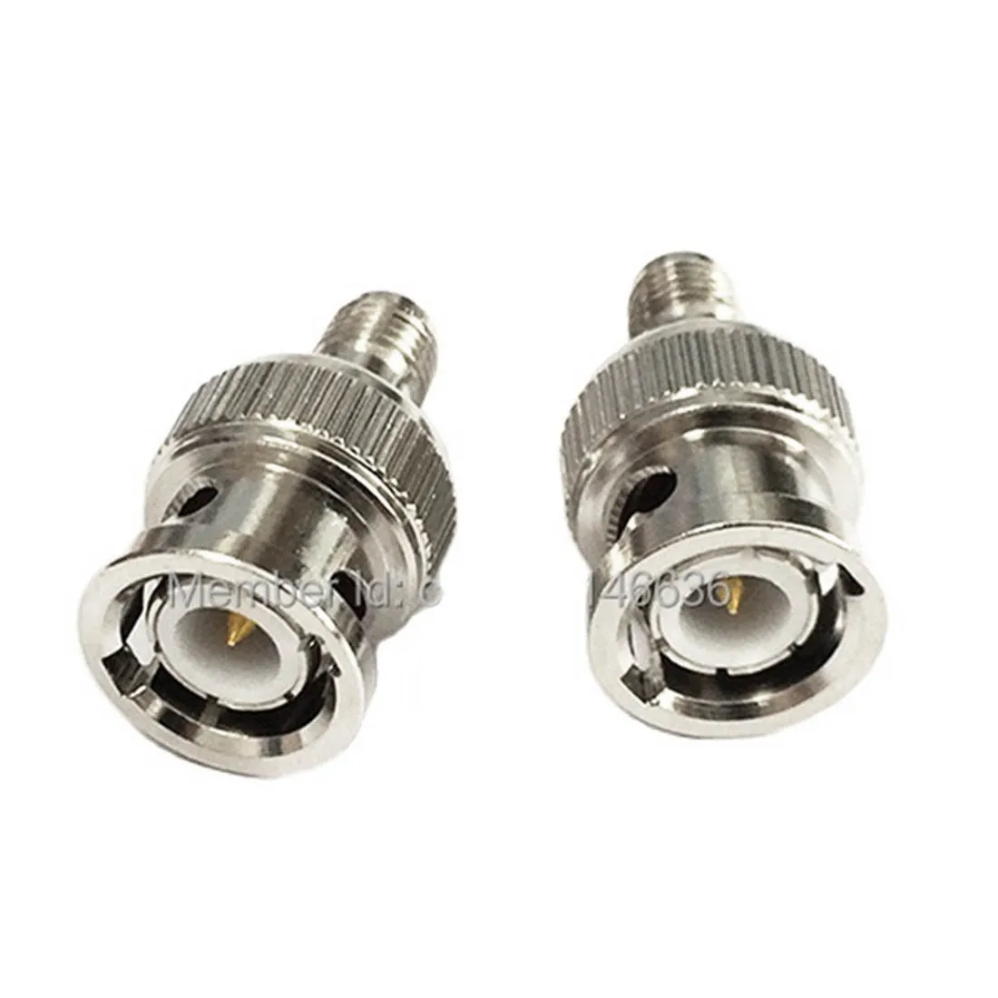 1pc BNC Male Plug to SMA Female Jack  RF Coax Adapter Convertor Straight Nickelplated  for Wifi Antenna