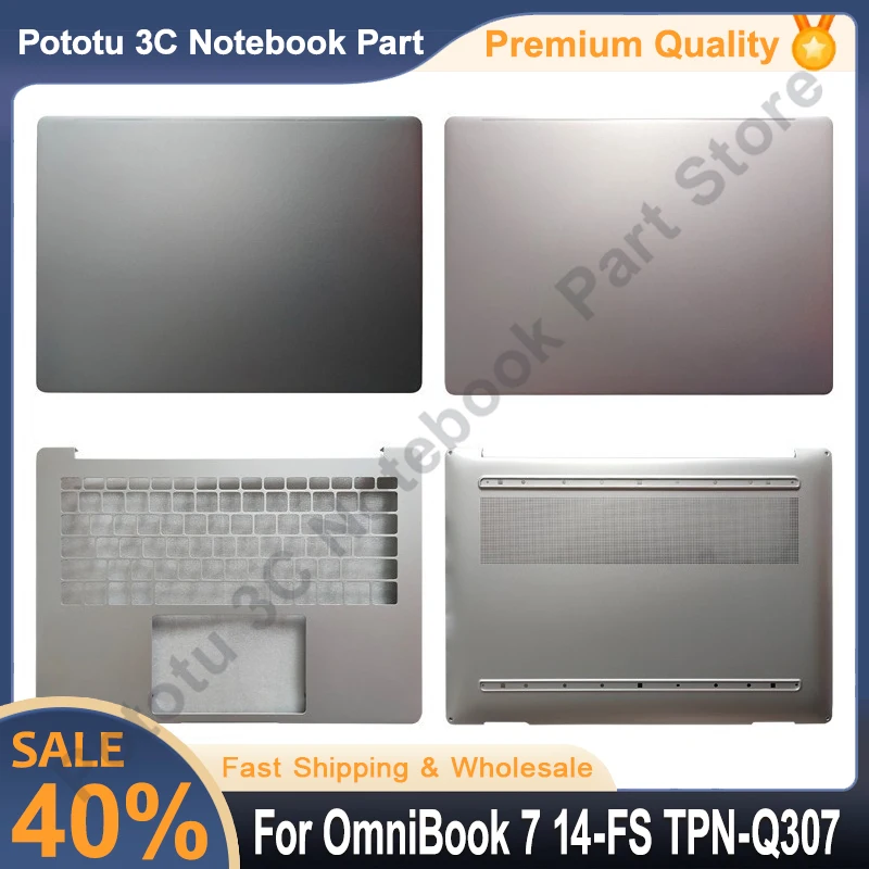 

Brand New For OmniBook 7 14-FS TPN-Q307 Series Laptop LCD Rear Back Cover/Upper Palmrest Cover/Bottom Case Housing Silver