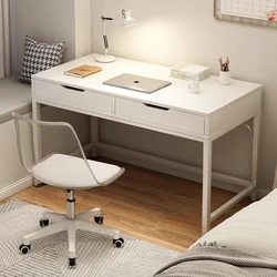 Computer desk, desktop, minimalist modern office desk with drawers, desk for home use, girl bedroom, makeup desk, dressing table