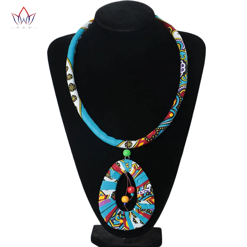 2022 Latest Boho Style Water Droplets Pendant Statement Necklace For African Women Small Beads Pendant Choker Necklace WYB148