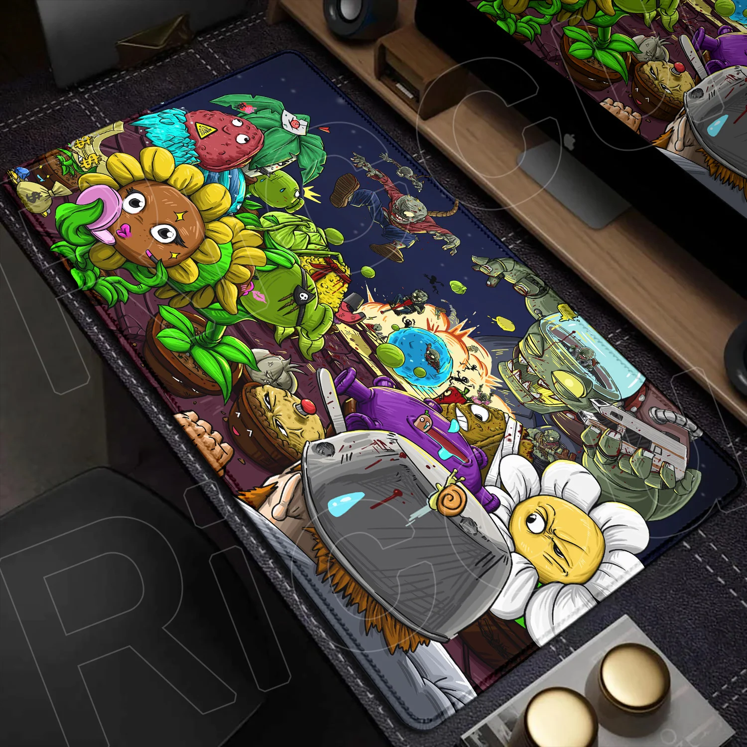 

XXL HD print PVZ Plants vs. Zombies All Scenes Mouse Pad Large Mousepad Keyboard Laptop Gaming PC Accessories 400x900mm Desk Mat
