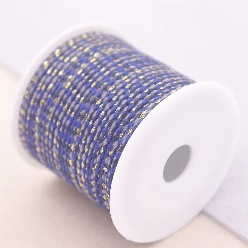 3-colors Style 4 Strands Cotton Woven Rope Jewelry Production Special Material Durable and Non Fading