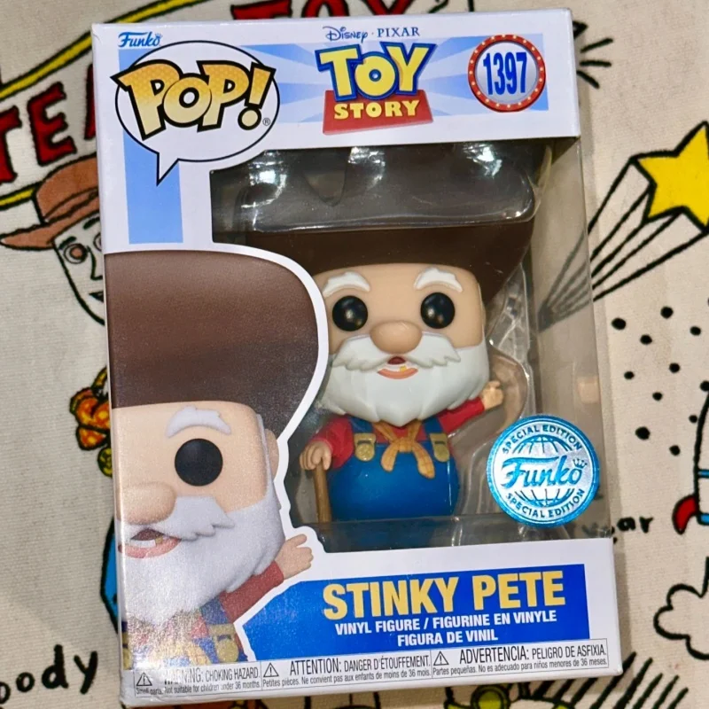 Echte Funko Pop Toy Story Figuur Model Anime Stinky Pete Q Versie Ornament Decor Figuren Standbeeld Pop Global Limited Speelgoed Gift