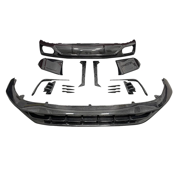 Modified Car Parts Front Lip Diffuser Auto Body kit Full Body Kit Set Upgrade ABT Q8 RSQ8 Face Lift Facelift For Audi Q8 RSQ8