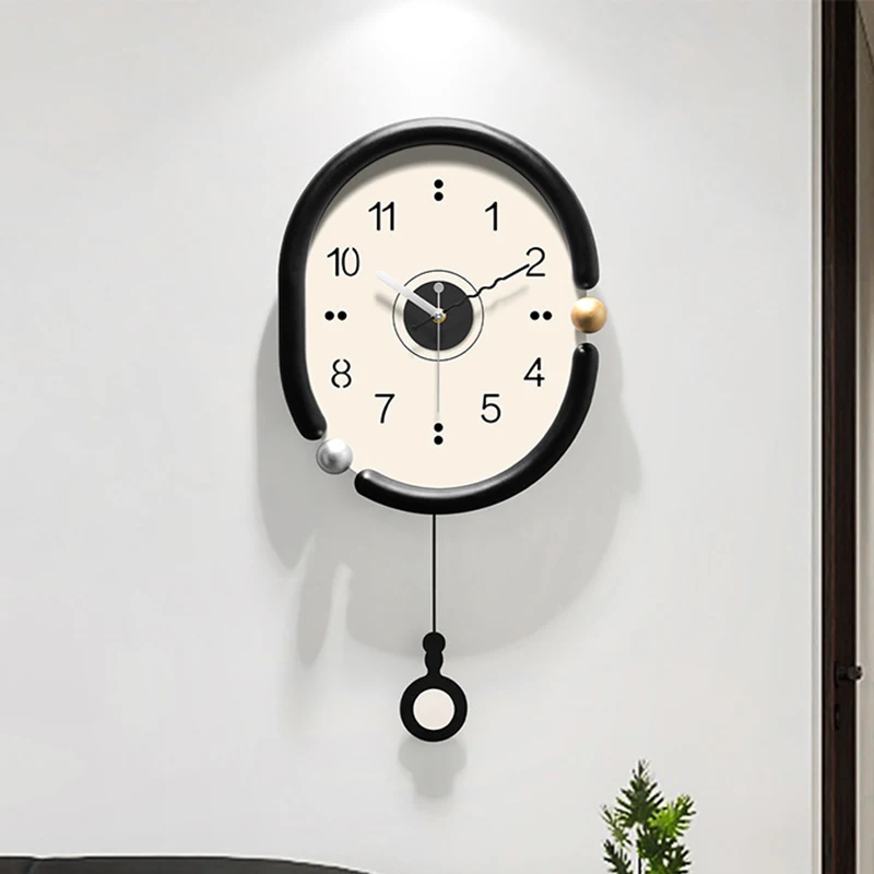 Modern Wall Clock Voice Controlled Luminescence Clocks Creative Living Room Silent Clock Art Design Home Decorative Clocks