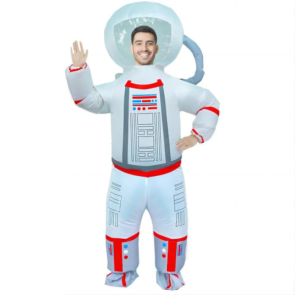 Costume da astronauta gonfiabile per adulti Costume da Halloween divertente Costume da esplosione spaziale