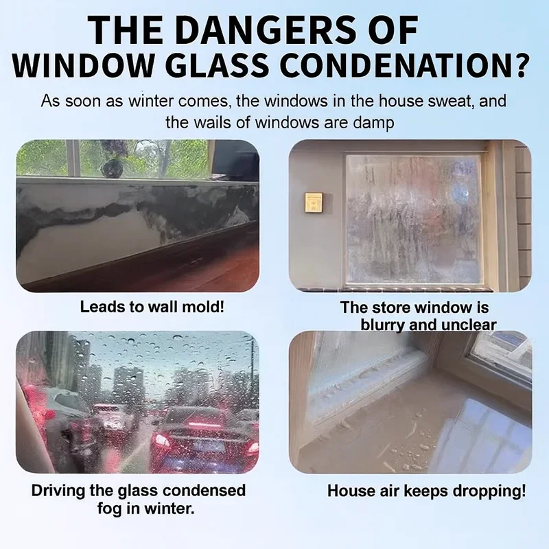 Anti-Condensation Spray 100ml, Glass Protector, Prevents Fogging, for Car Windows, Helmets, Household Surfaces