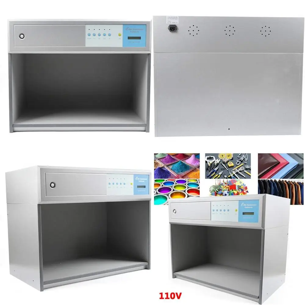 

Color Matching Cabinets for Lab and Textile Printing with 4 Assessment Options and Light Box for Accurate Color Evaluation