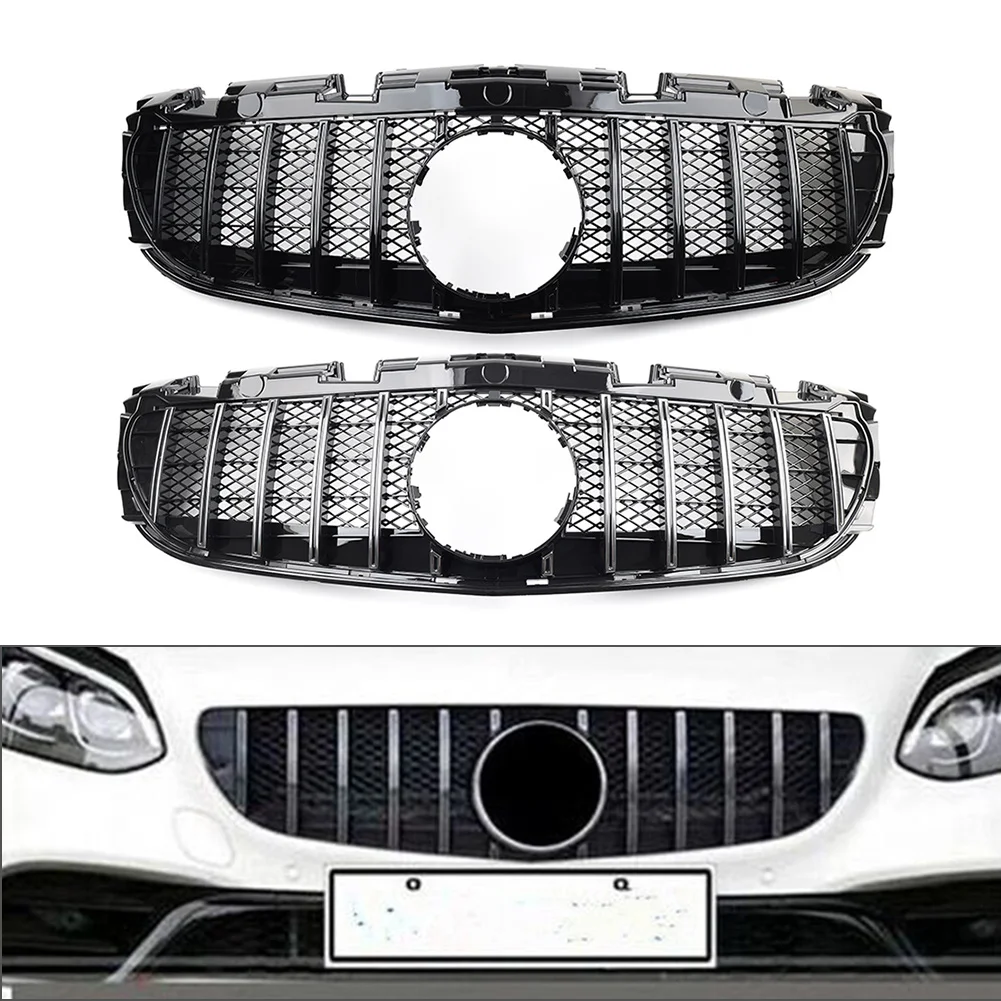 

Car Front Bumper Grill Radiator Hood Racing Grille ​GTR Style For Mercedes Benz SLC Class W172 R172 2016 2017 2018 2019 2020