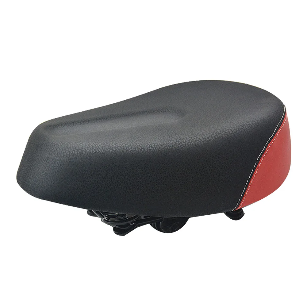【STOCK】E-Bike Saddle Widen Four-Spring MTB Bike Saddles Soft Pad Electric Bikes Tricycle Scooter Seat Cycling Parts,Red