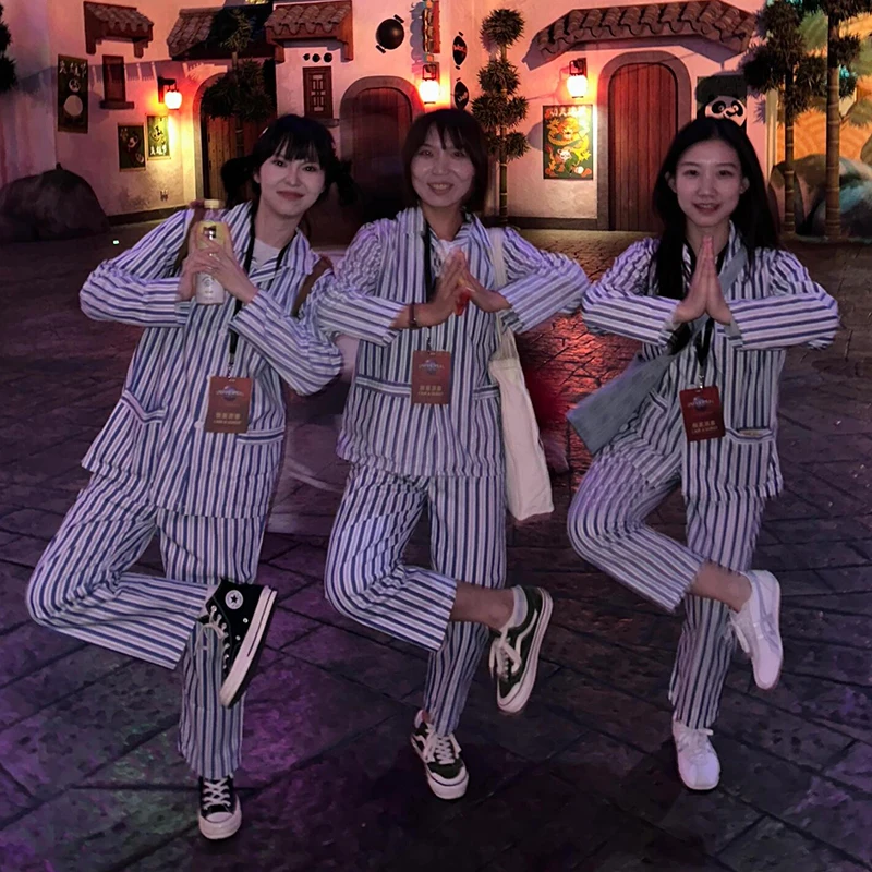 أزياء الهالوين التأثيرية للمستشفى العقلية ملابس الكبار للرجال والنساء ملابس أداء مضحكة ومخيفة للرقص