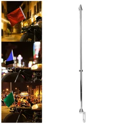 Steel Flagpole Universal Universal Motorcycle Auto Flagpole Rear Seat Luggage Rack Mount Flag Pole Accessory Motorcycle Flagpole
